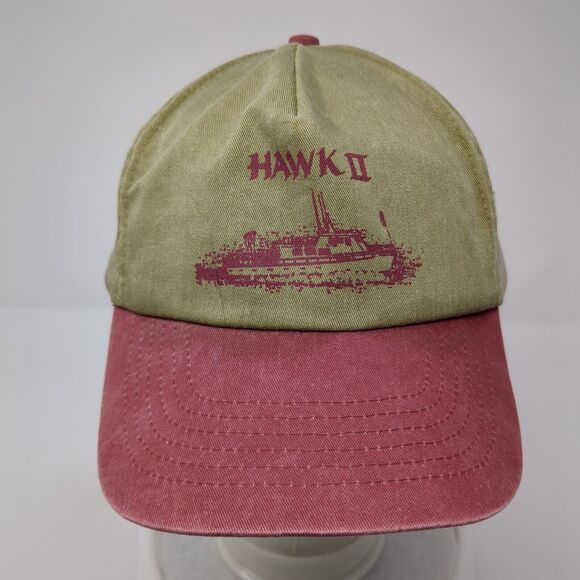 Hawk II Slideback Hat Multi One Size Adjustable Colorblock Vent Holes - Picture 2 of 9